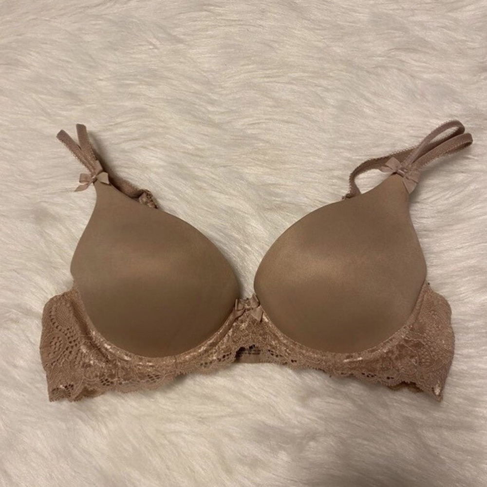 Modern Movement Push Up Bra Womens Size 32A Tan Brown Underwire Padded